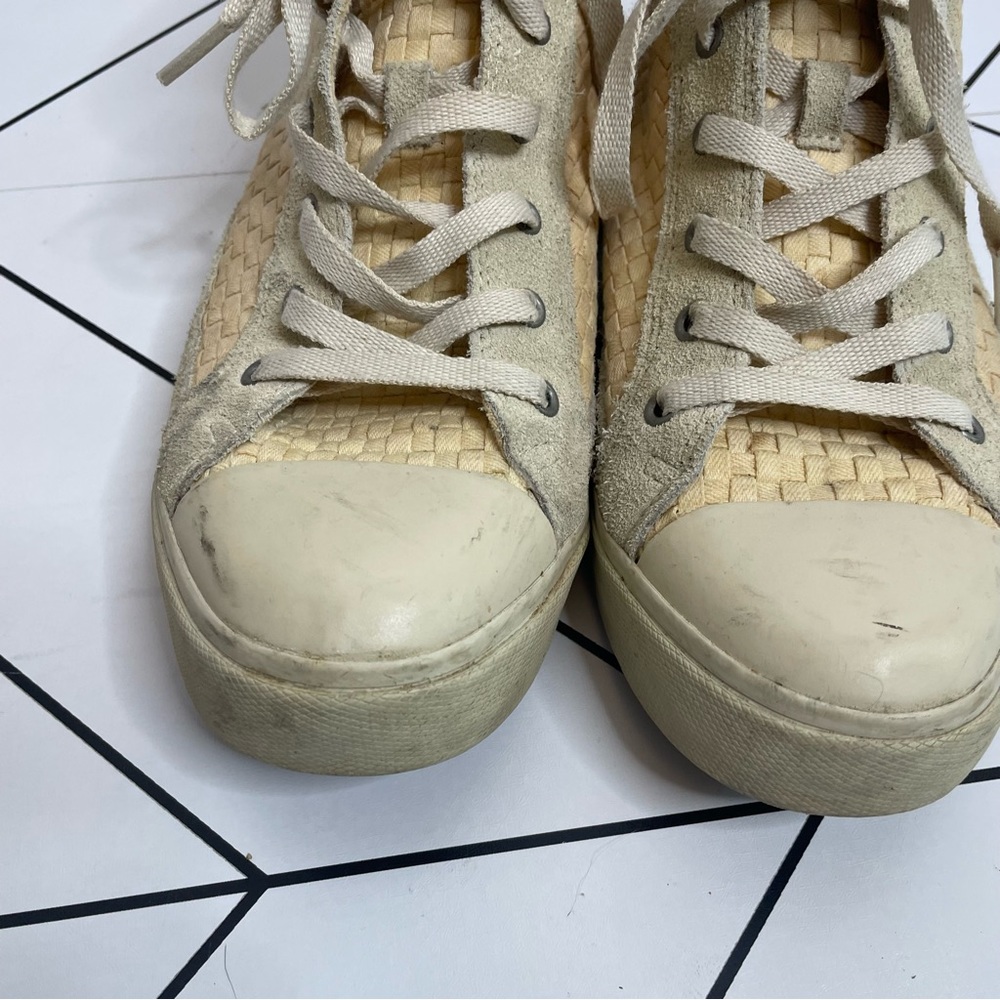 Ugg | Cayha Woven High Top Sherpa Lined Sneakers … - image 4